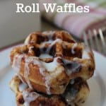 Easy Cinnamon Roll Waffles