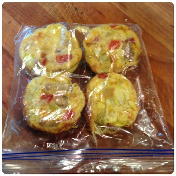 Low Carb Mushroom Omelet muffins to go