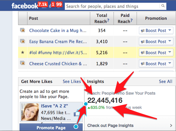 Facebook Reach Statistics