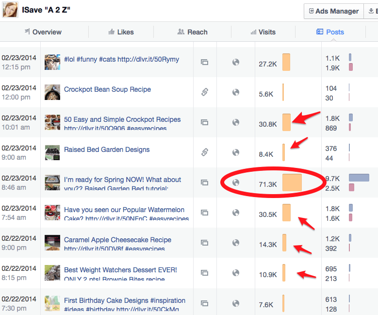 facebook reach stats