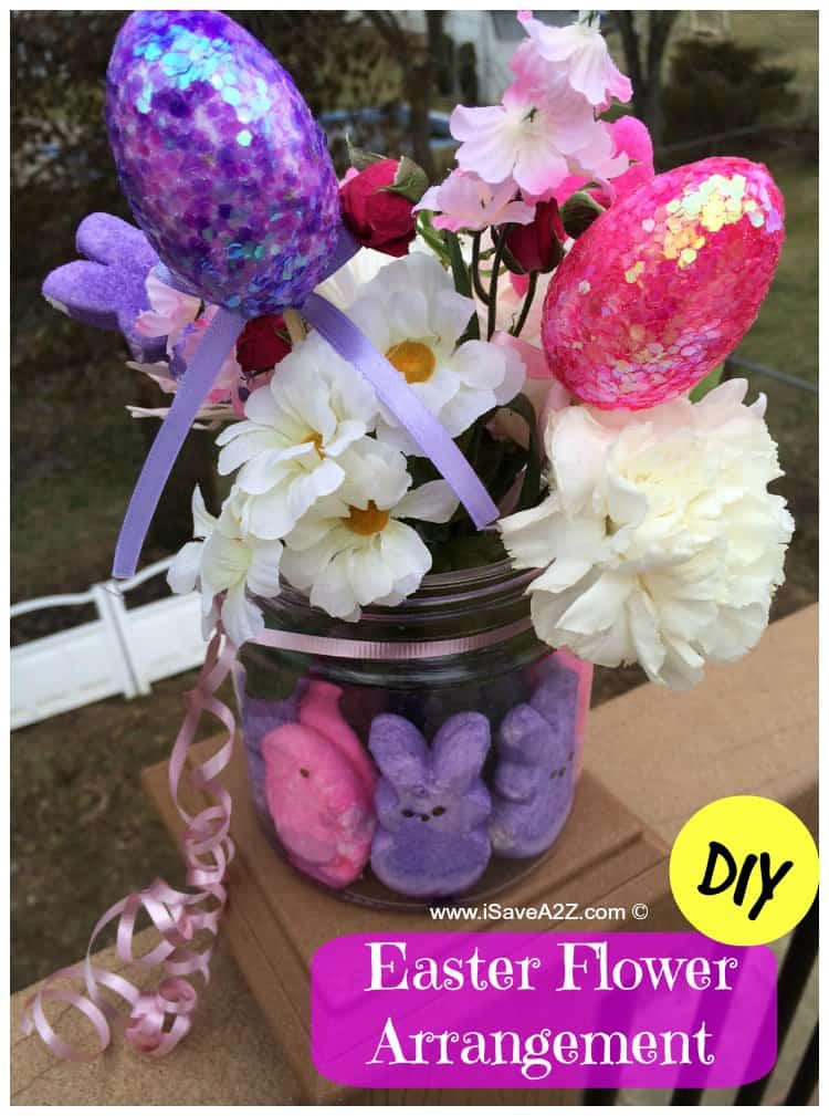 DIY Easter Flower Arrangement