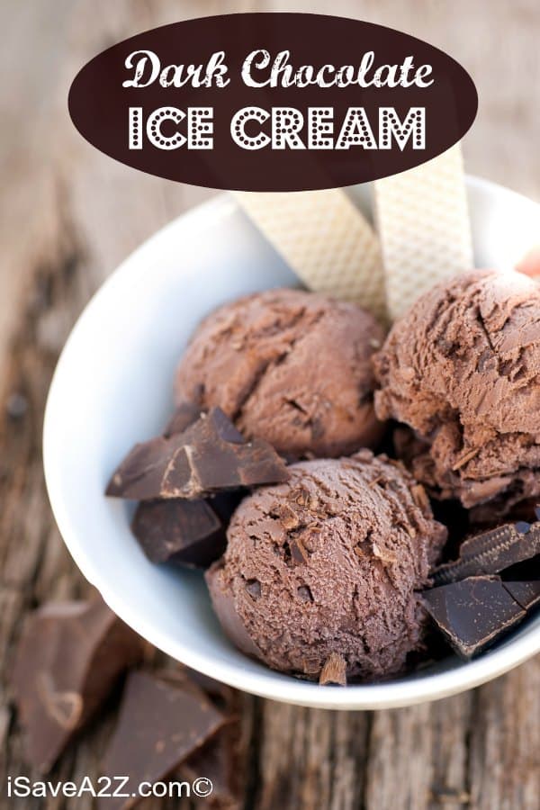 Easy Dark Chocolate Ice Cream