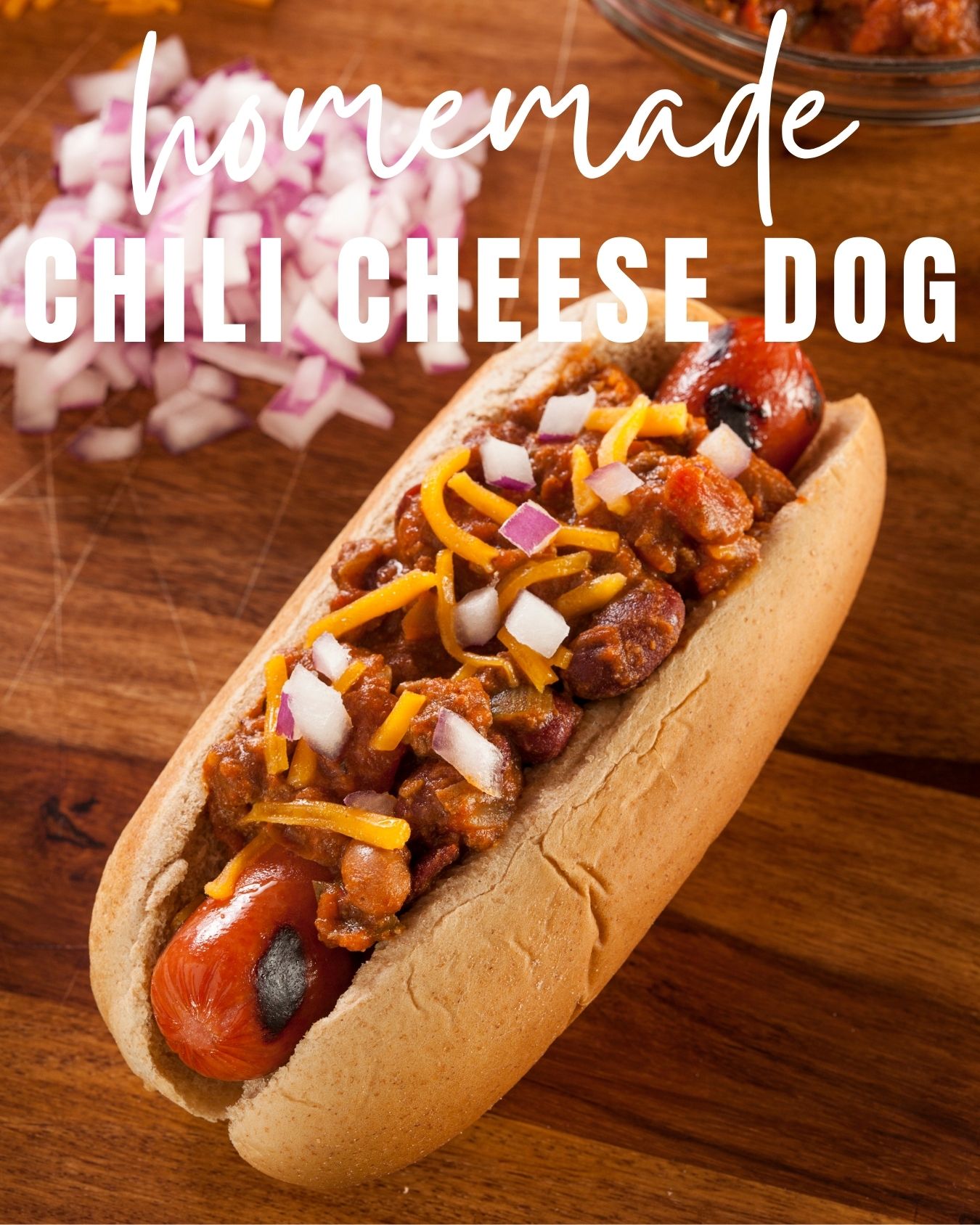 Easy Homemade Chili Cheese Dogs