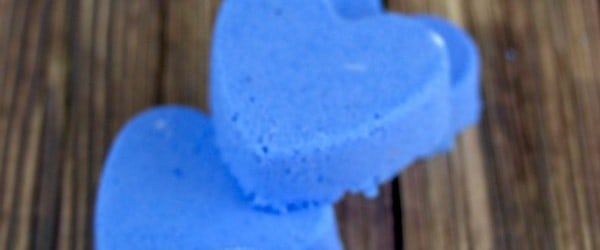 Homemade Heart Shaped Bath Bombs