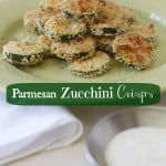 Easy Parmesan Zucchini Crisps