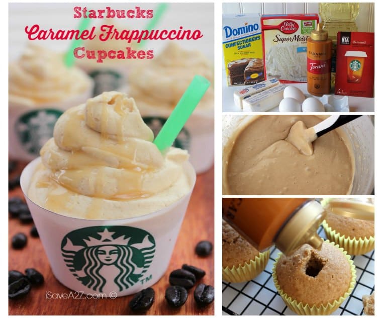 Easy Starbucks Caramel Frappuccino Cupcakes recipe ingredients