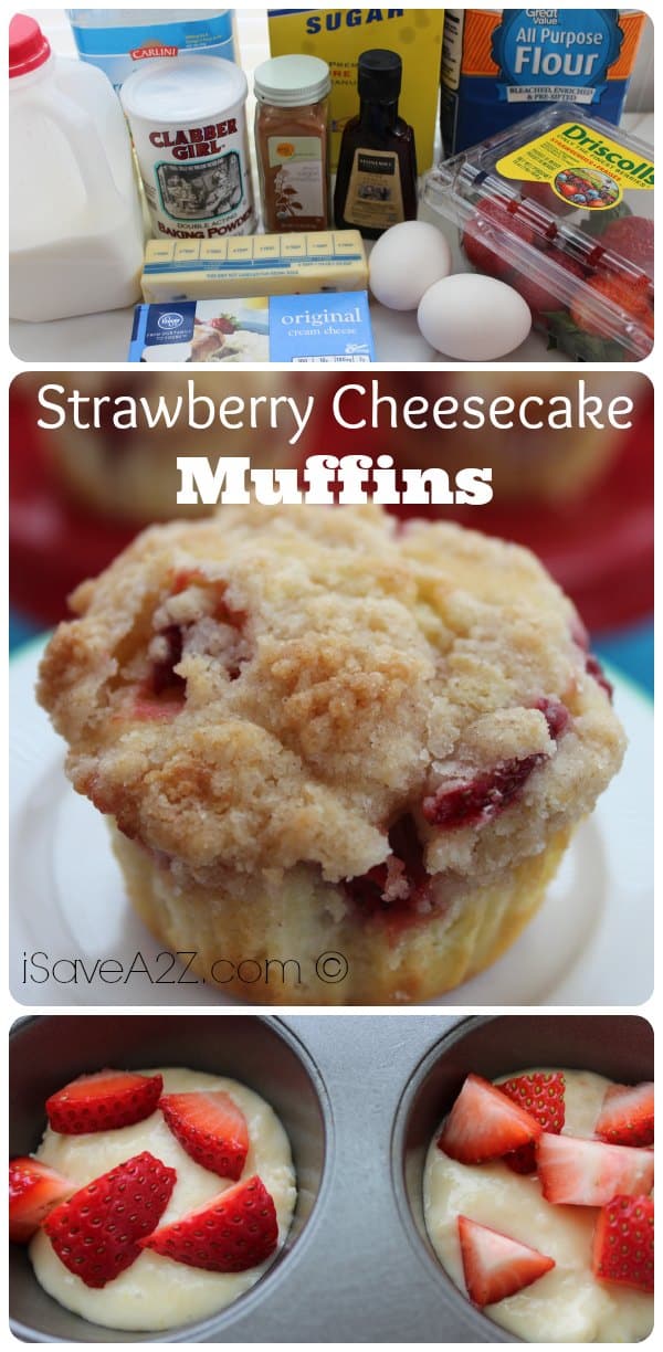 Strawberry Cheesecake Muffins