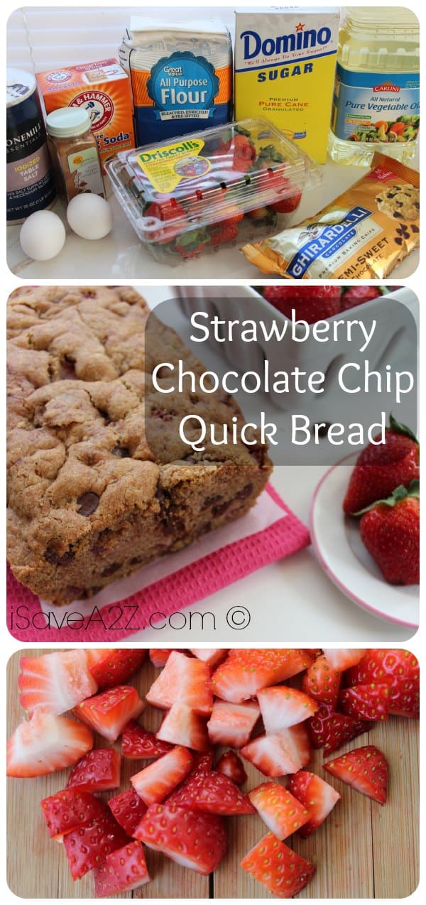 Strawberry Chocolate Chip Quick Bread