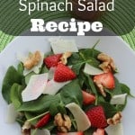 Strawberry Walnut Spinach Salad