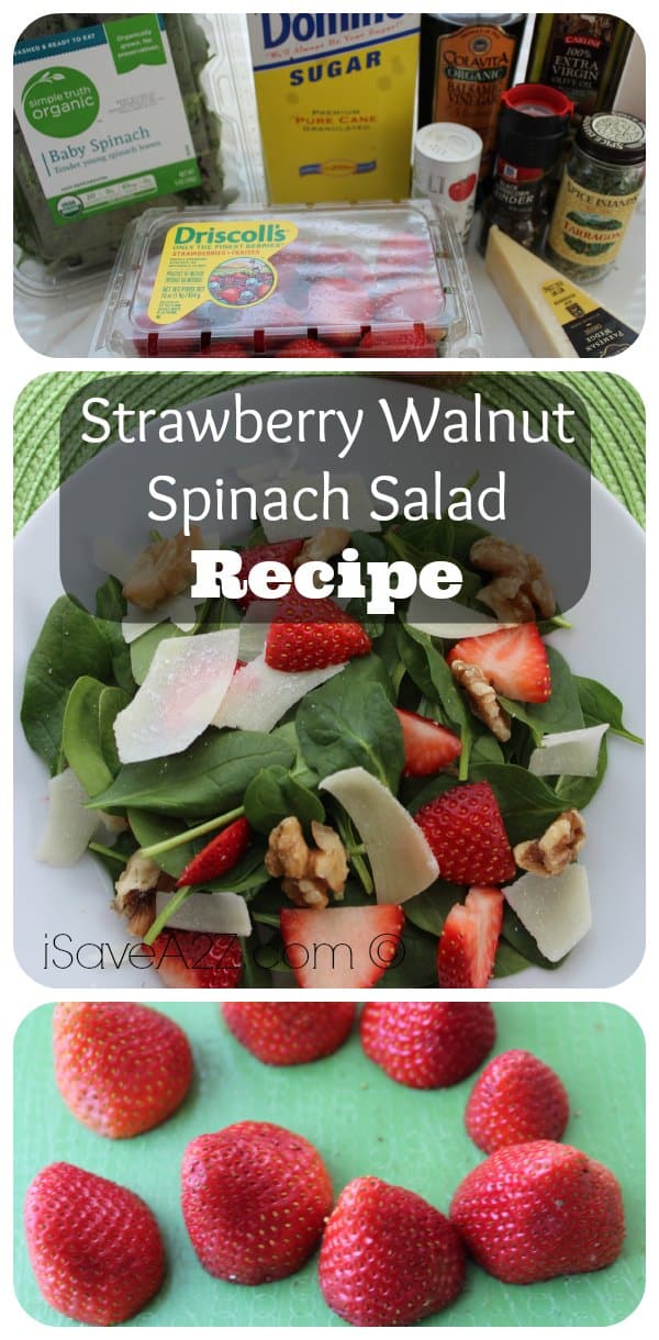 Strawberry Walnut Spinach Salad