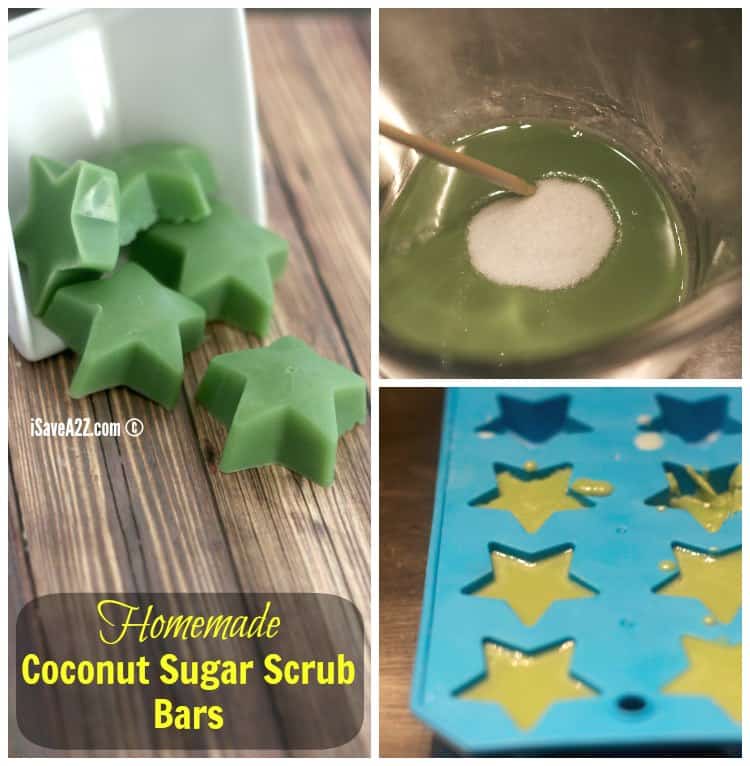Easy Homemade Coconut Sugar Scrub Bars