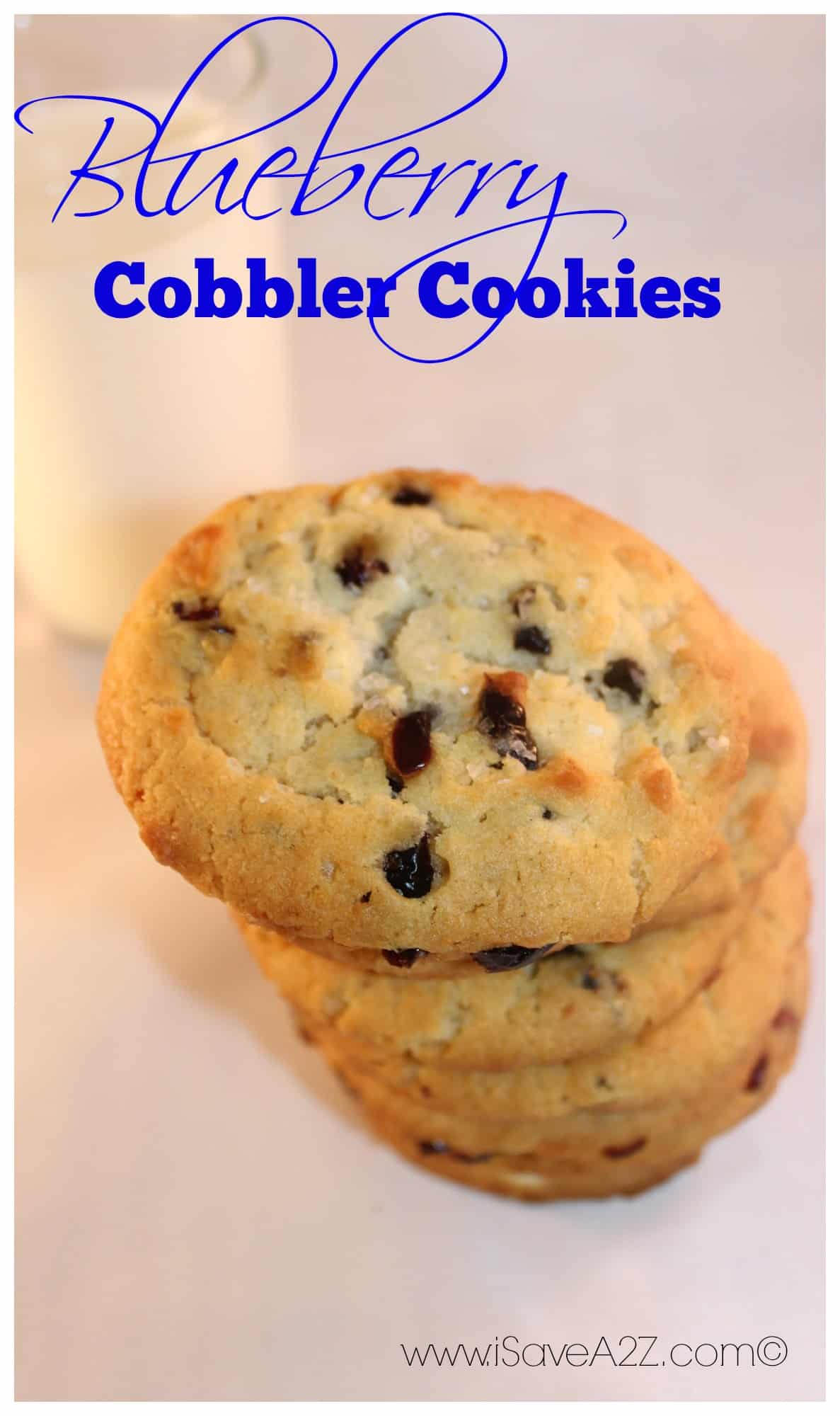 Blueberry Cobbler Cookies