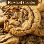 Chocolate Chip Peanut Butter Pinwheel Cookies