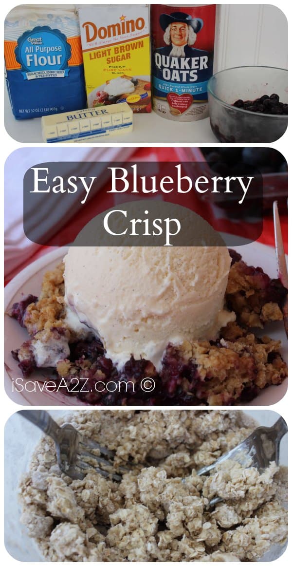 Easy Blueberry Crisp