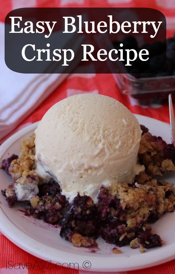 Easy Blueberry Crisp - iSaveA2Z.com