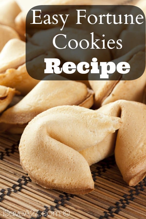 Easy Fortune Cookies Recipe - iSaveA2Z.com