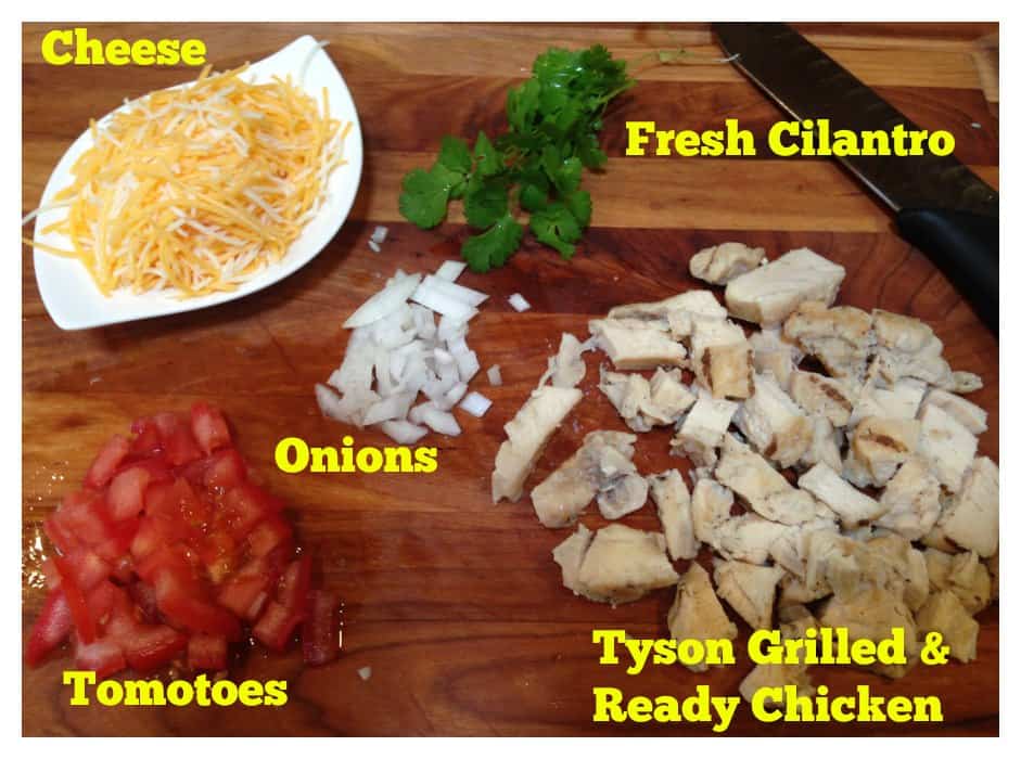Ingredients needed for Super Easy Nachos Recipe #TysonMovieTicket