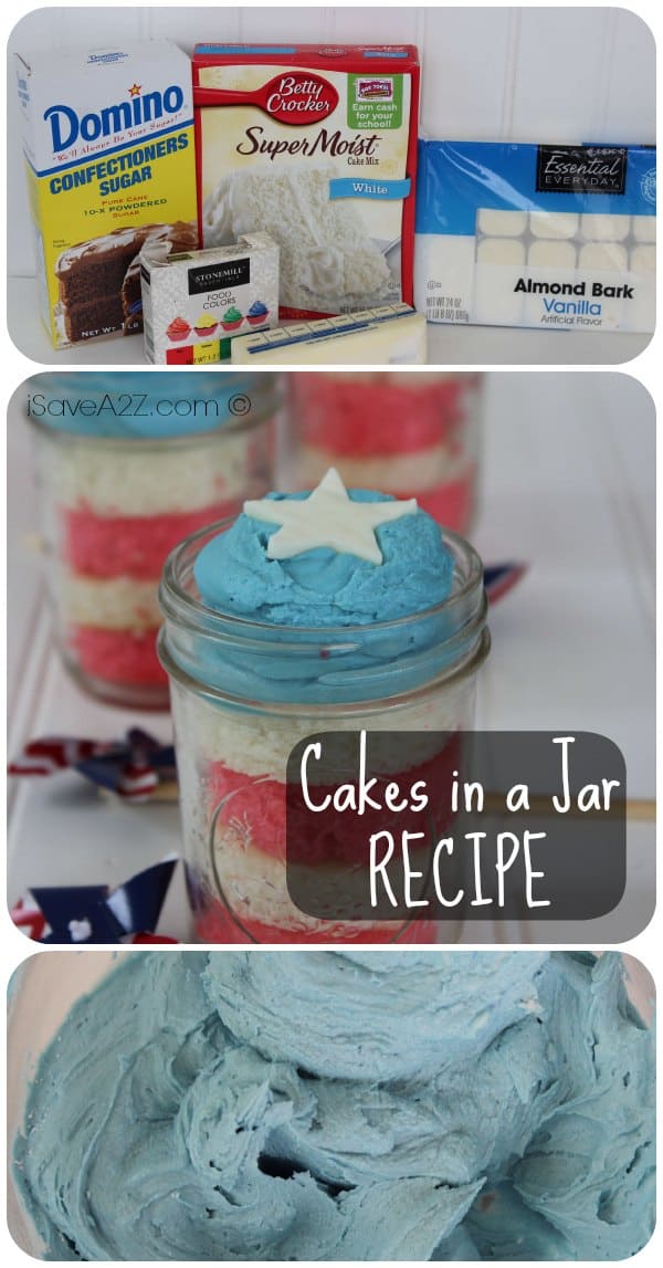 Patriotic Cakes In A Jar Recipe