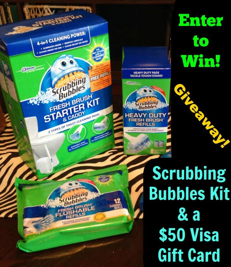 Winner Announced!  Scrubbing Bubbles Review + Giveaway!