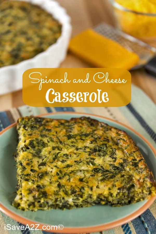 spinach and cheese casserole