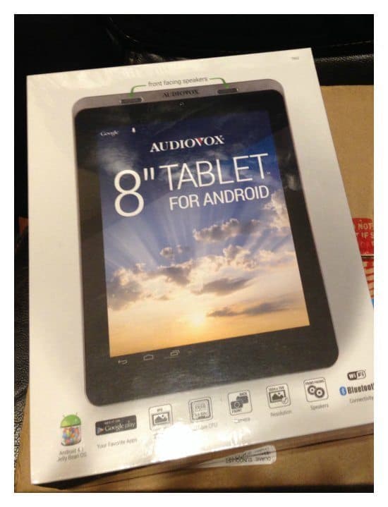 Audiovox 8 inch tablet