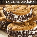 Chocolate Chip Cookie Ice Cream Sandwich