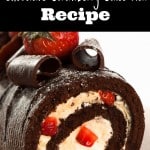 Chocolate Strawberry Swiss Roll