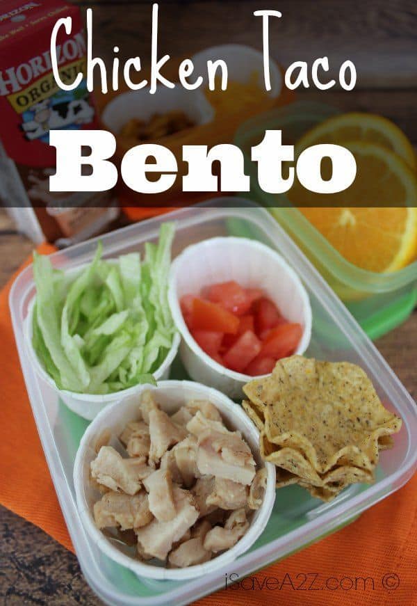 Chicken Taco Bento Box Lunch Idea