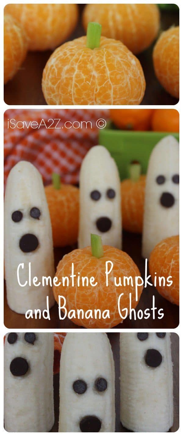 Clementine Pumpkins and Banana Ghosts