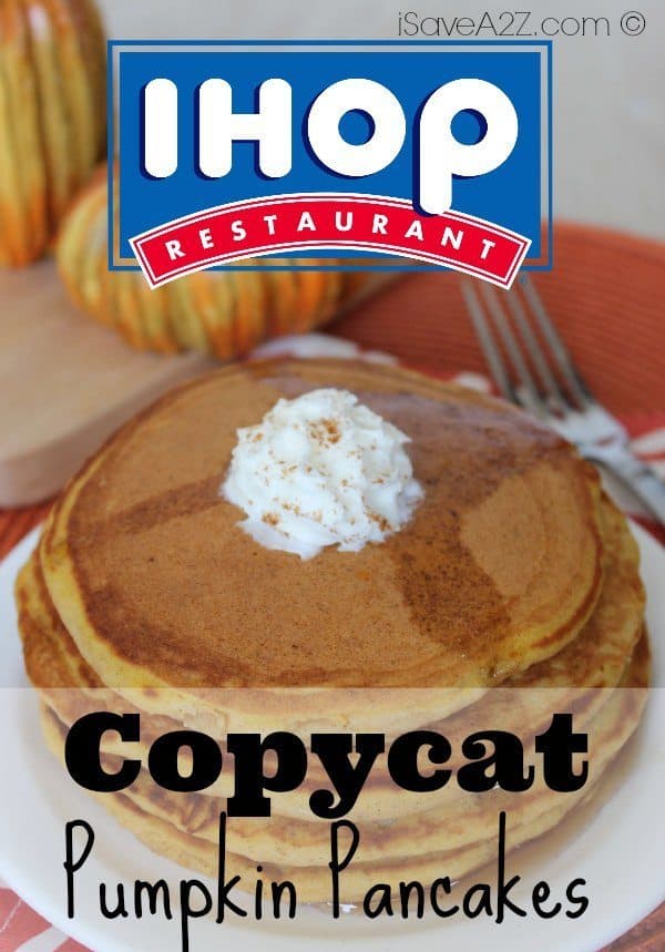 Copycat IHOP Pumpkin Pancakes