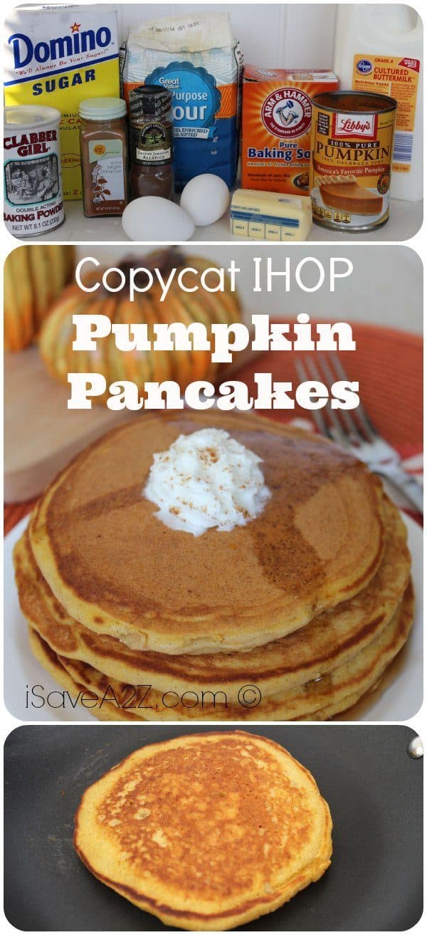 Copycat IHOP Pumpkin Pancakes