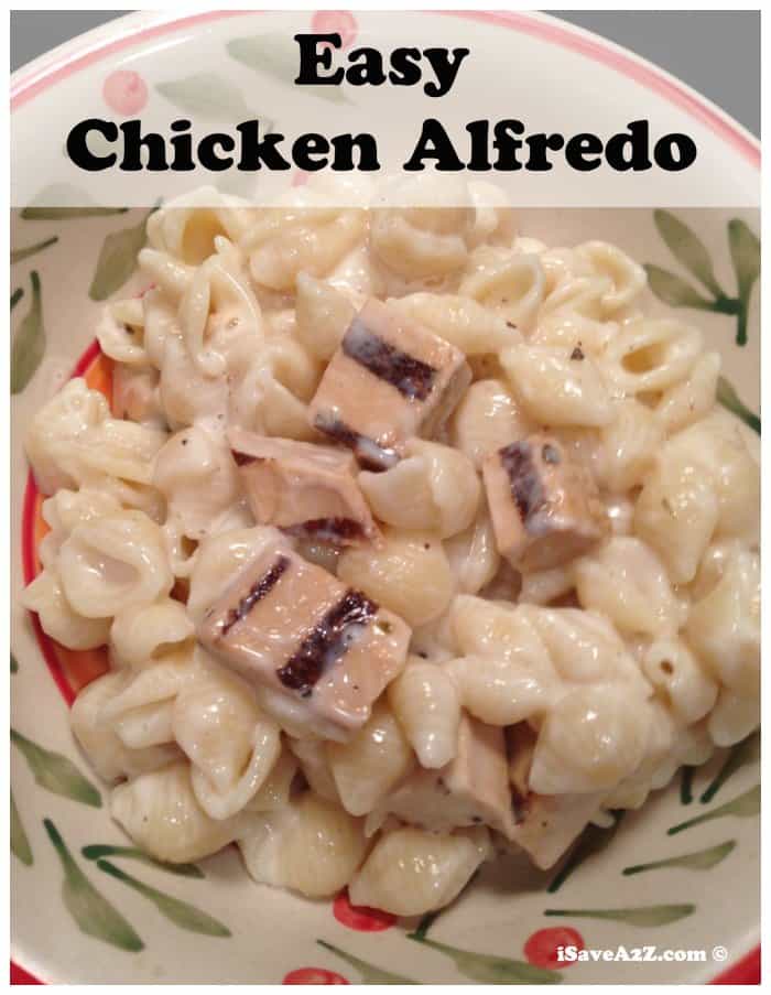 Easy Chicken Alfredo Recipe #BeyondMeat - iSaveA2Z.com