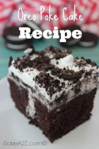 Weight Watchers Oreo Poke Cake / Weight Watchers Oreo Devil's Food Cake / The ingredients for this oreo poke cake are so simple.