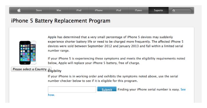iPhone Battery Replacement Program