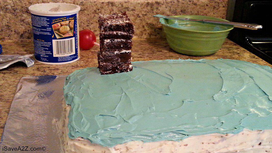 diy wipeout birthday cake