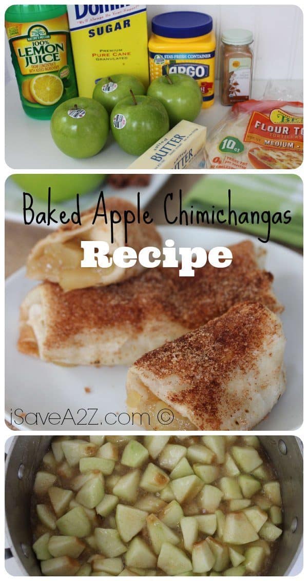 Baked Apple Chimichangas