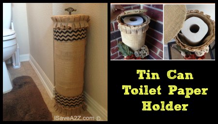 Tin Can Toilet Paper Holder - iSaveA2Z.com