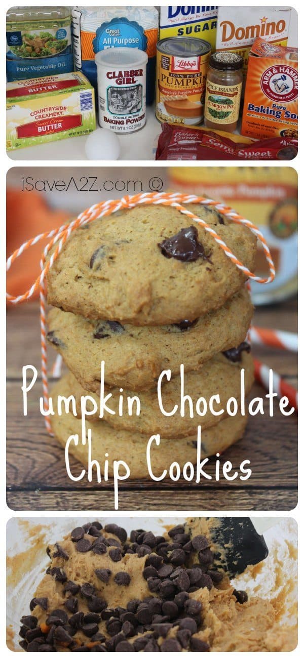 Pumpkin Chocolate Chip Cookies