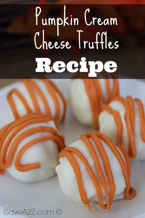 Pumpkin Cream Cheese Truffles