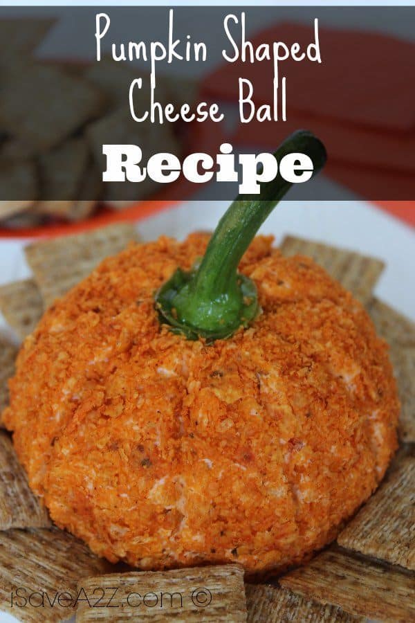 Pumpkin Shaped Cheese Ball