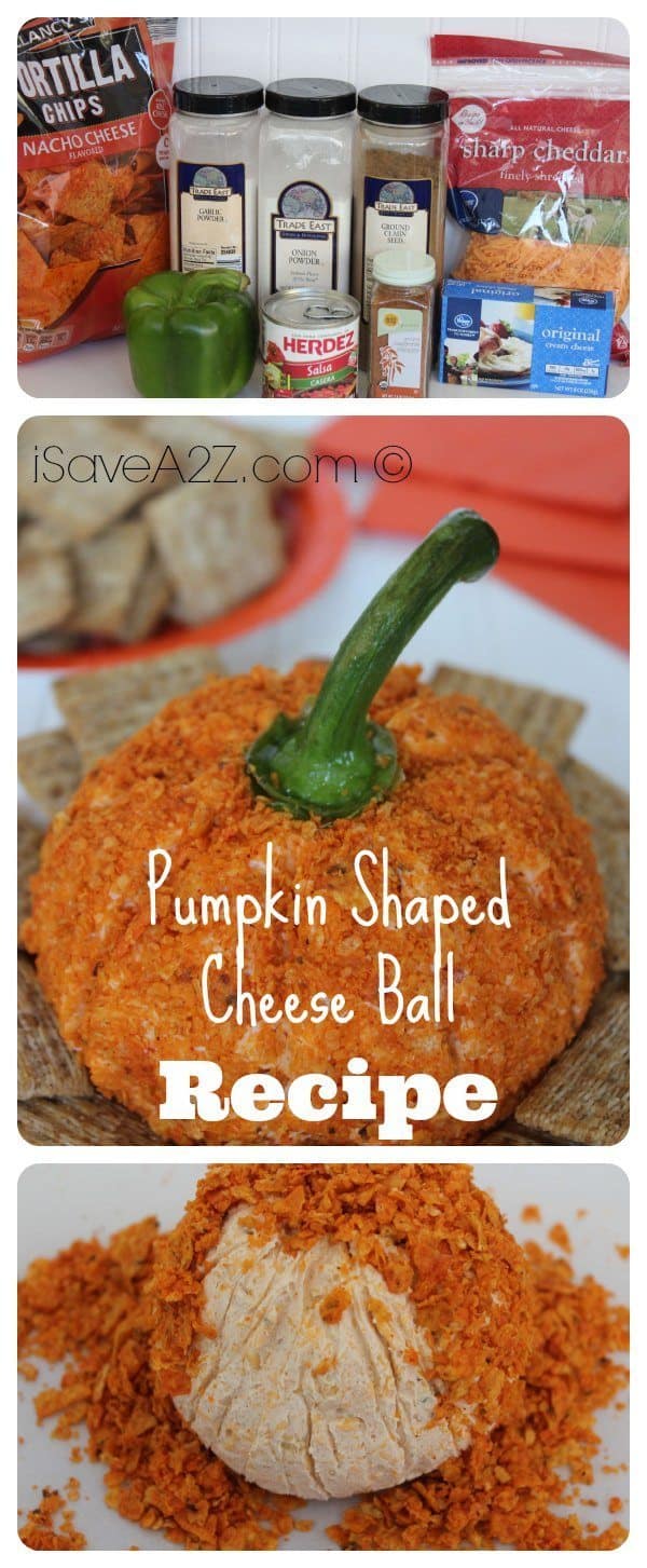 Pumpkin Shaped Cheese Ball