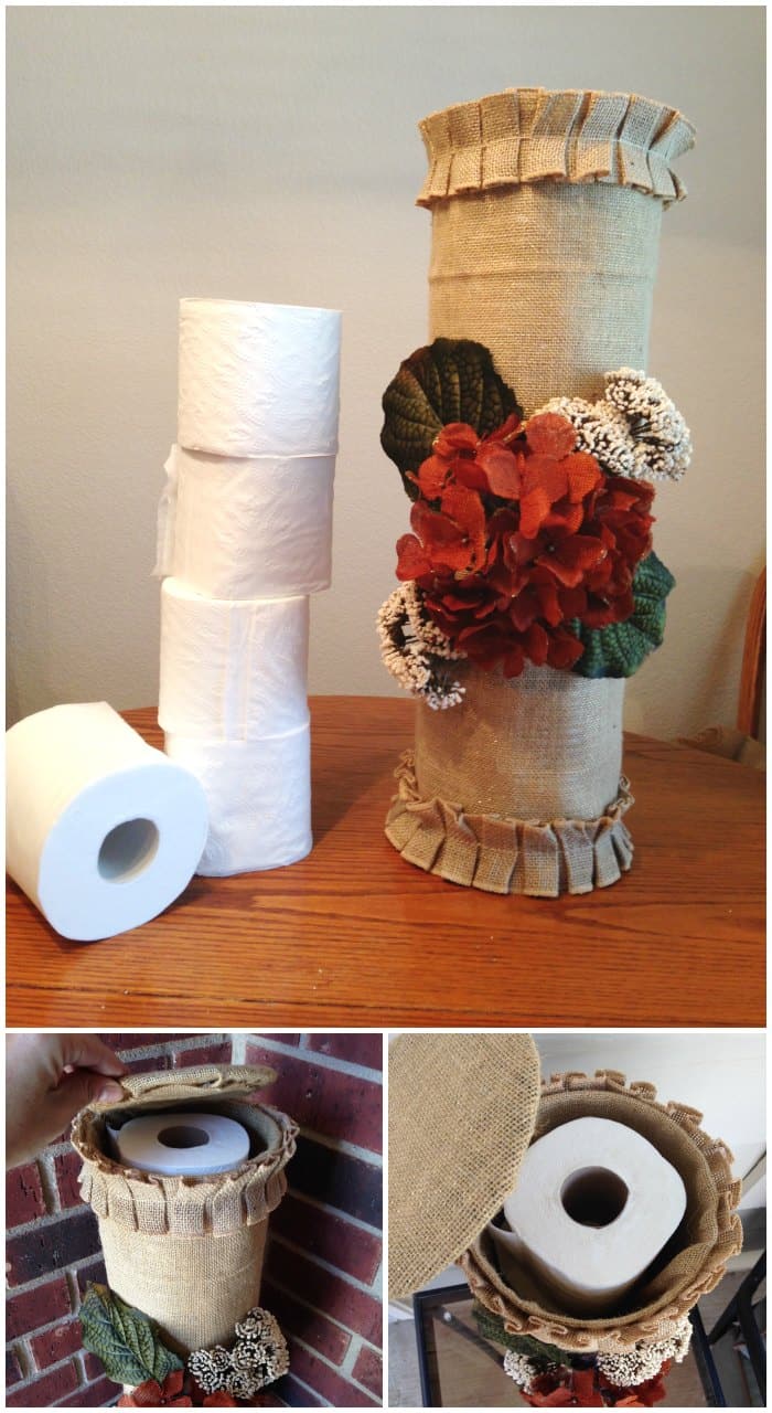 Tin Can Toilet Paper Holder Craft Project