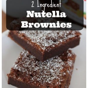 2 Ingredient Nutella Brownies