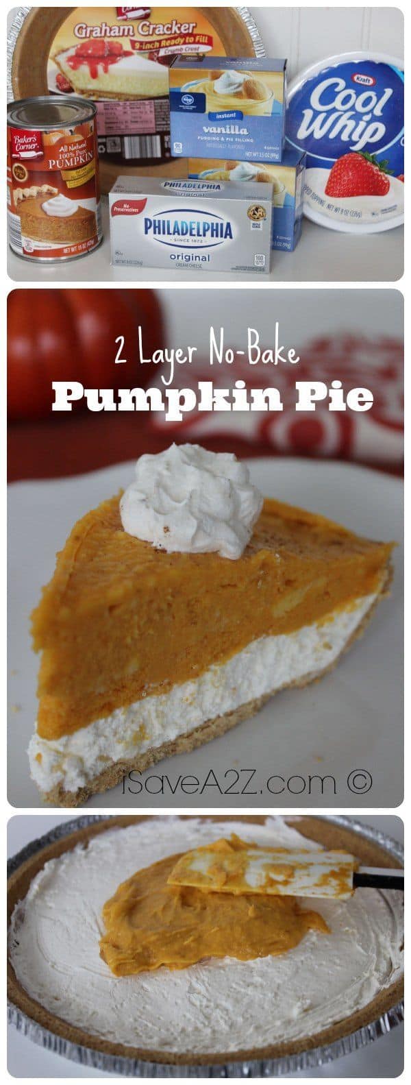 2 Layer No-Bake Pumpkin Pie