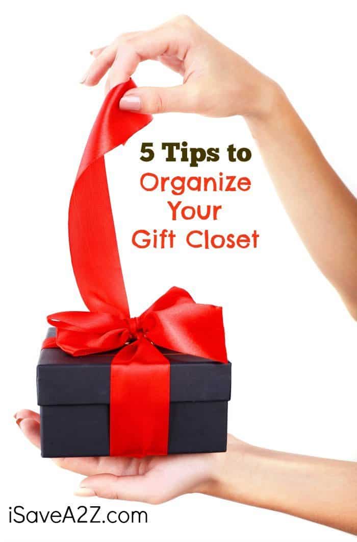 5 tips to organize your gift closet