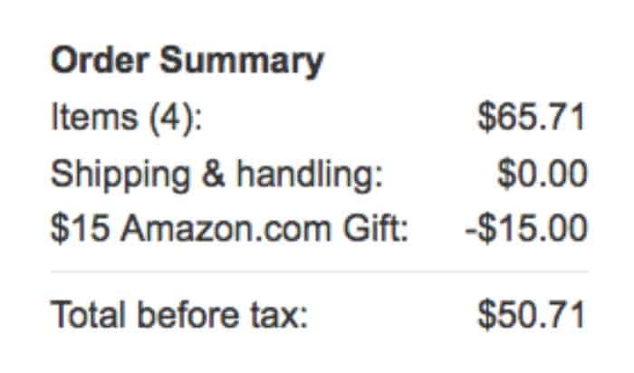 Amazon Total order