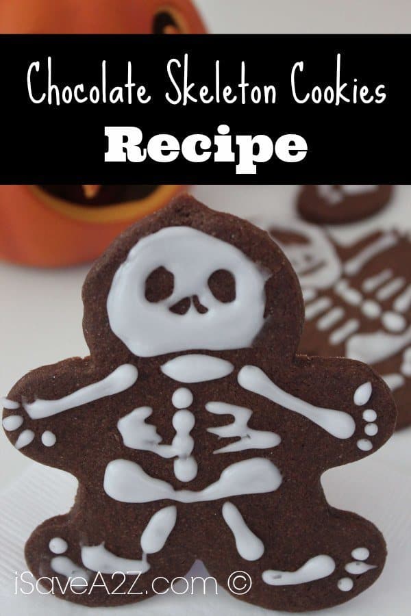 Chocolate Skeleton Cookies