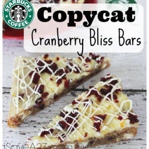 Copycat Starbucks Cranberry Bliss Bars