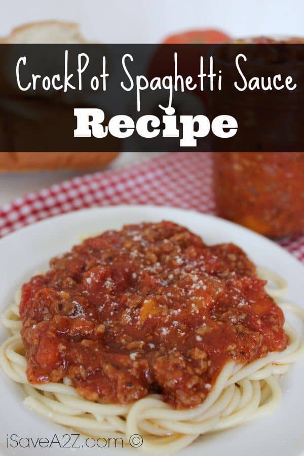 Crock Pot Spaghetti Sauce