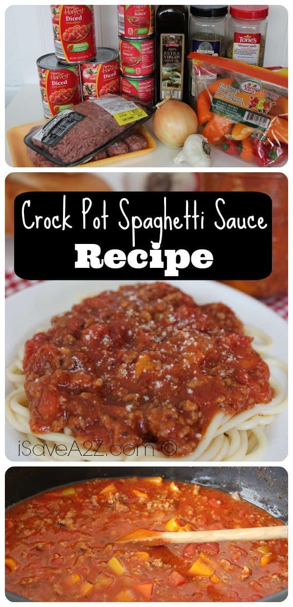 Crock Pot Spaghetti Sauce - iSaveA2Z.com